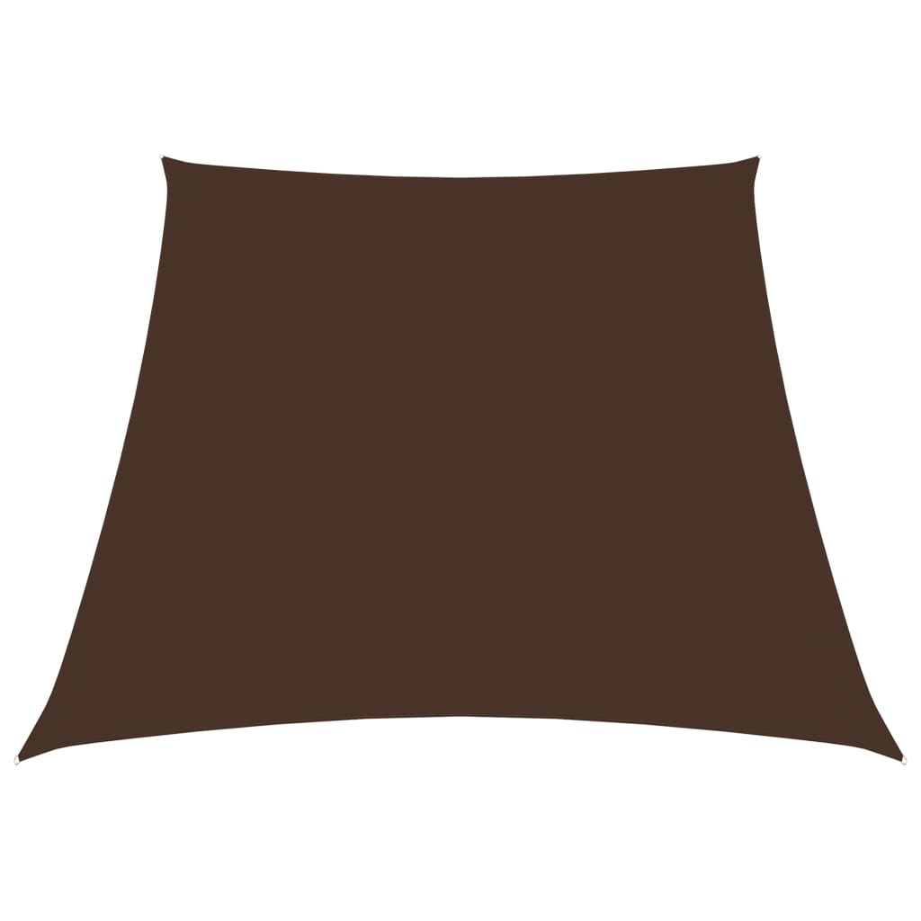 Sonnensegel Oxford-Gewebe Trapezförmig 2/4x3 m Braun