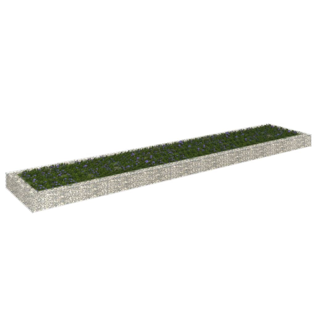 Gabionen-Hochbeet Verzinkter Stahl 500x100x20 cm Gabionen-Hochbeet Verzinkter Stahl 500x100x20 cm