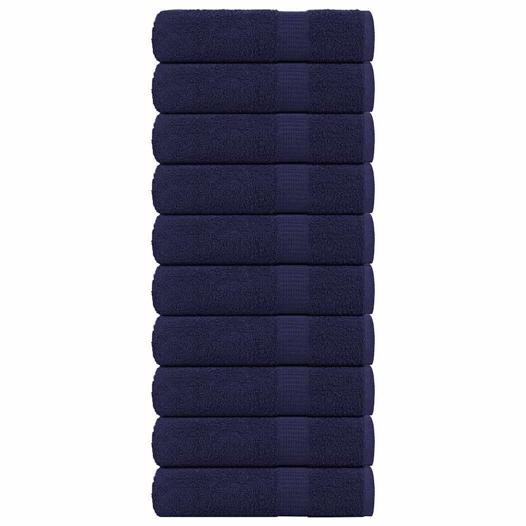 Handtücher 10 Stk. Marineblau 50x100 cm 360 g/m² 100% Baumwolle