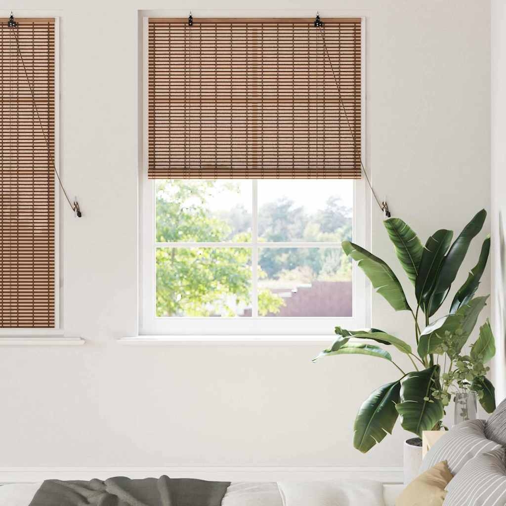 Fensterjalousien und -schattierungen Braun 120 x 160 cm Bambus