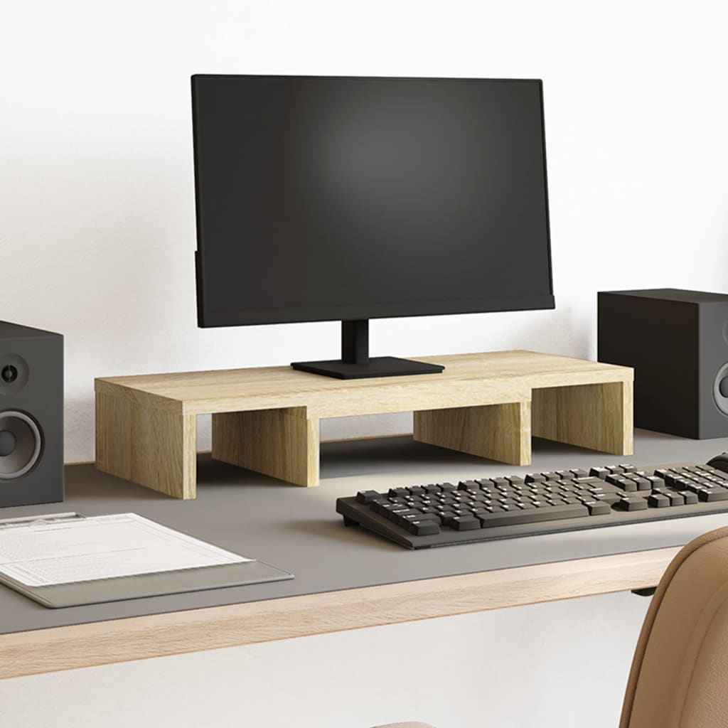 Monitorständer Verstellbar Sonoma-Eiche 60x24x10,5 cm Monitorständer Verstellbar Sonoma-Eiche 60x24x10,5 cm