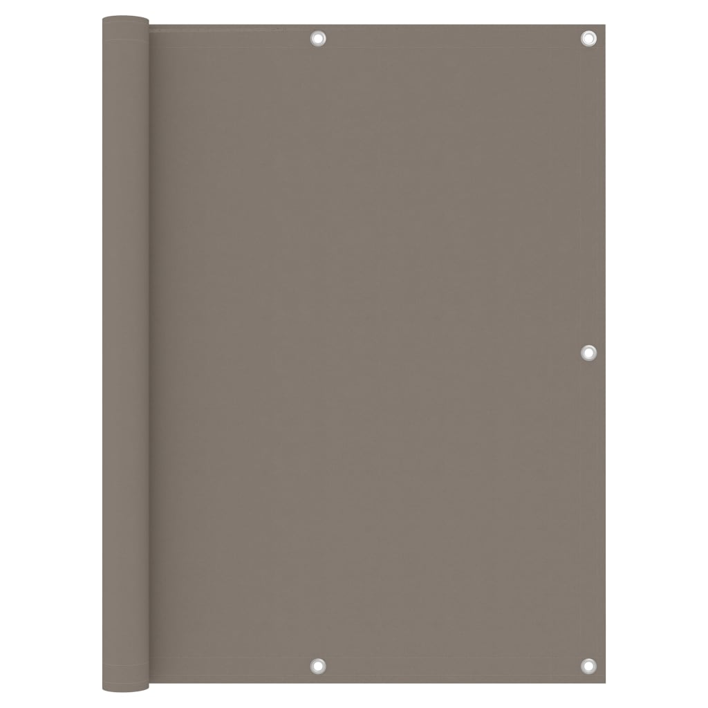 Balkon-Sichtschutz Taupe 120x300 cm Oxford-Gewebe