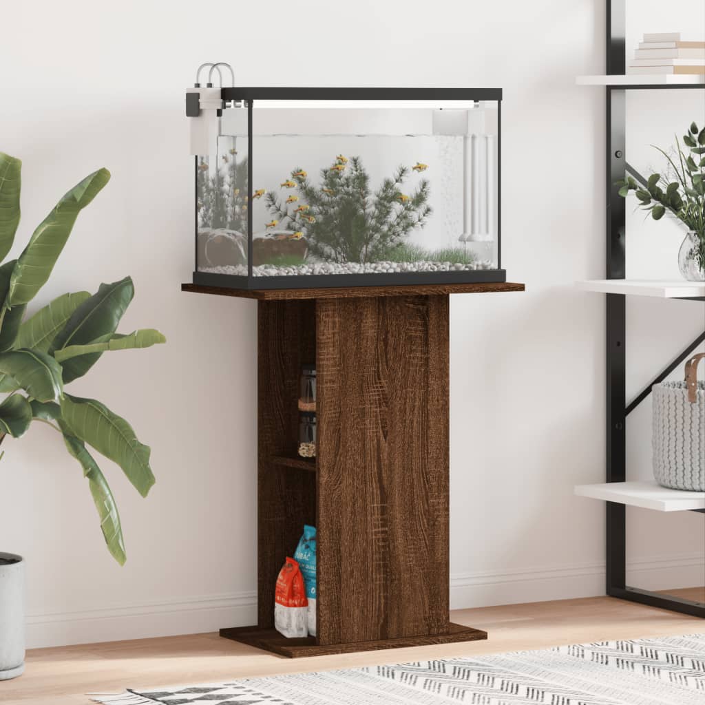 Aquariumständer Braun Eichen-Optik 60,5x36x72,5cm Holzwerkstoff