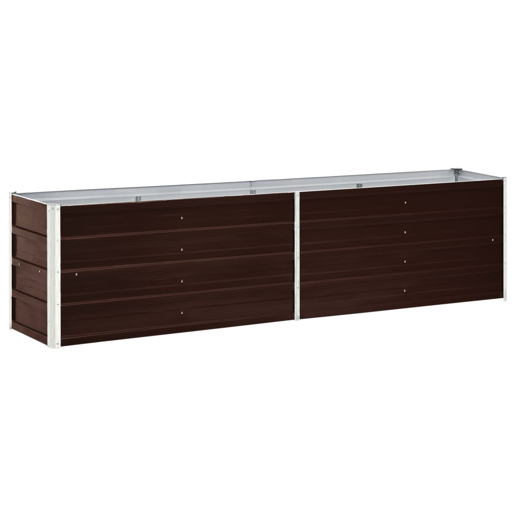 Garten-Hochbeet Verzinkter Stahl 240×40×45 cm Braun Garten-Hochbeet Verzinkter Stahl 240×40×45 cm Braun