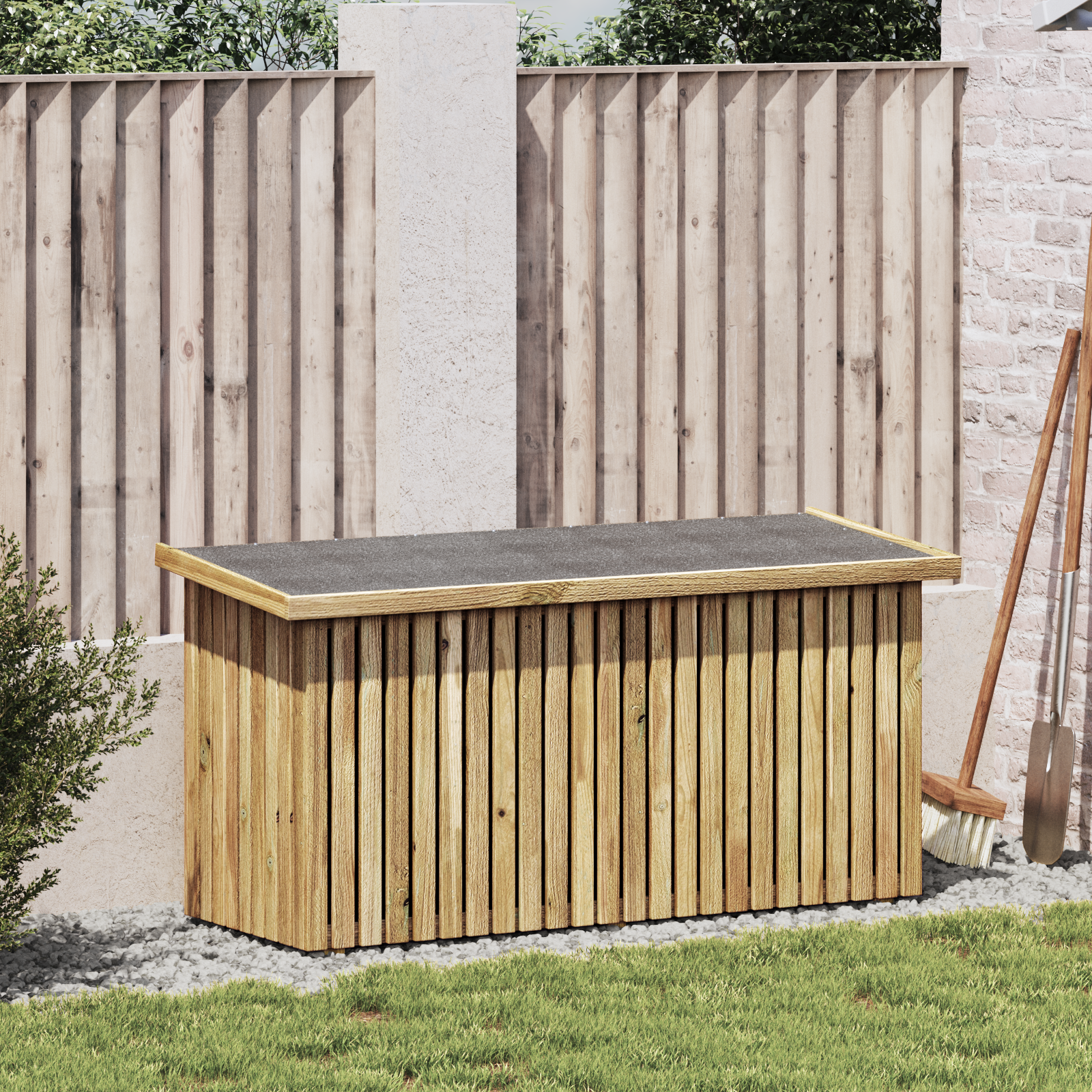 Aufbewahrungsbox 119x44x58,5 cm behandeltes Kiefernholz