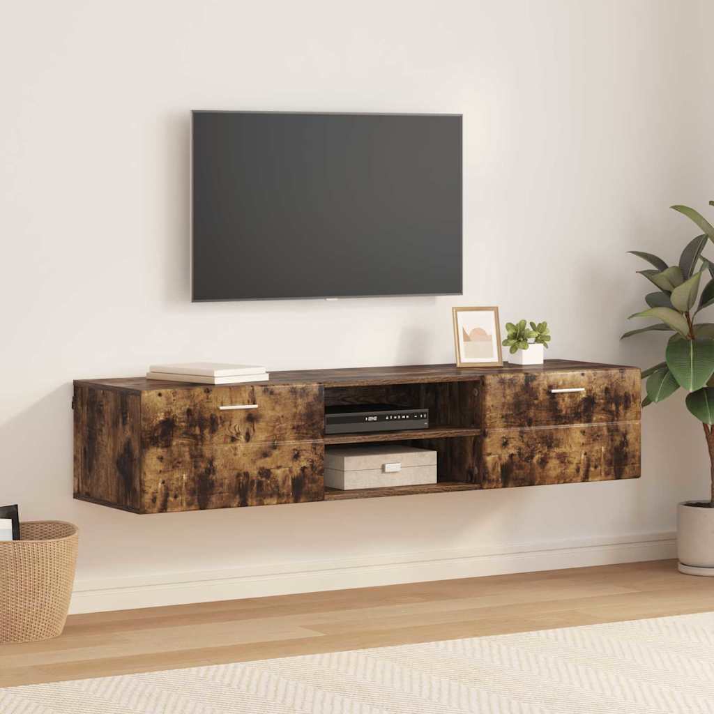 TV-Schränk Räuchereiche 150 x 39 x 30 cm Holzwerkstoff
