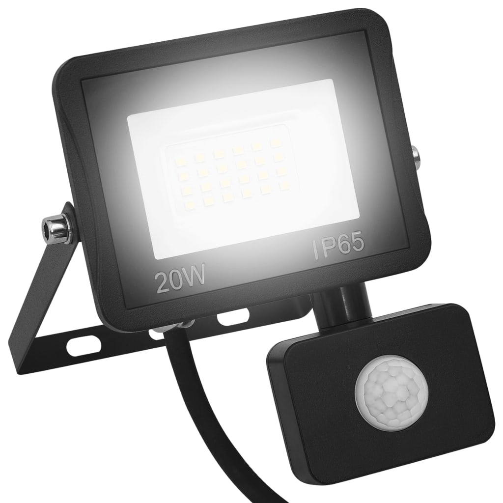 LED-Fluter mit Sensor 20 W Kaltweiß