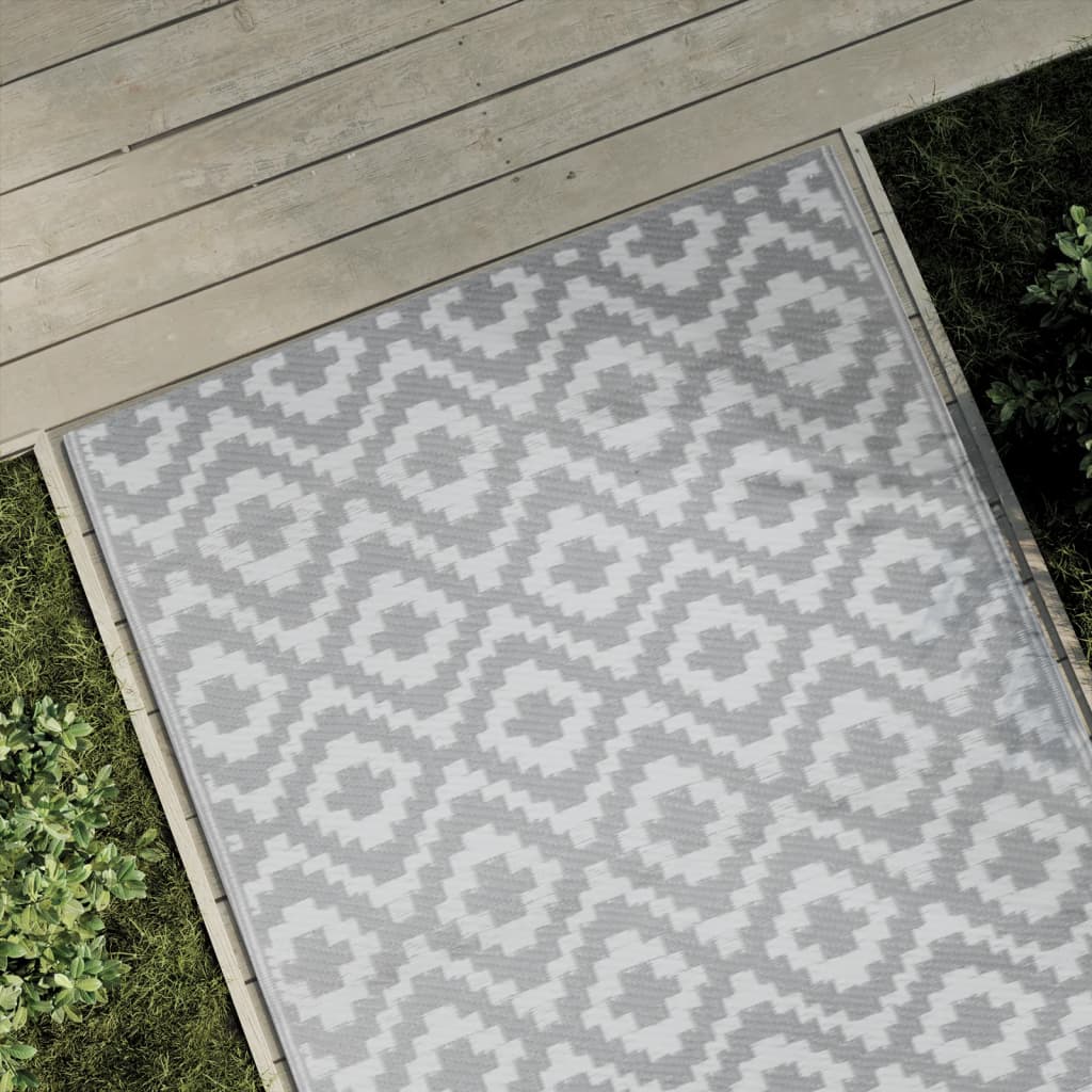 Outdoor-Teppich Grau 120x180 cm PP