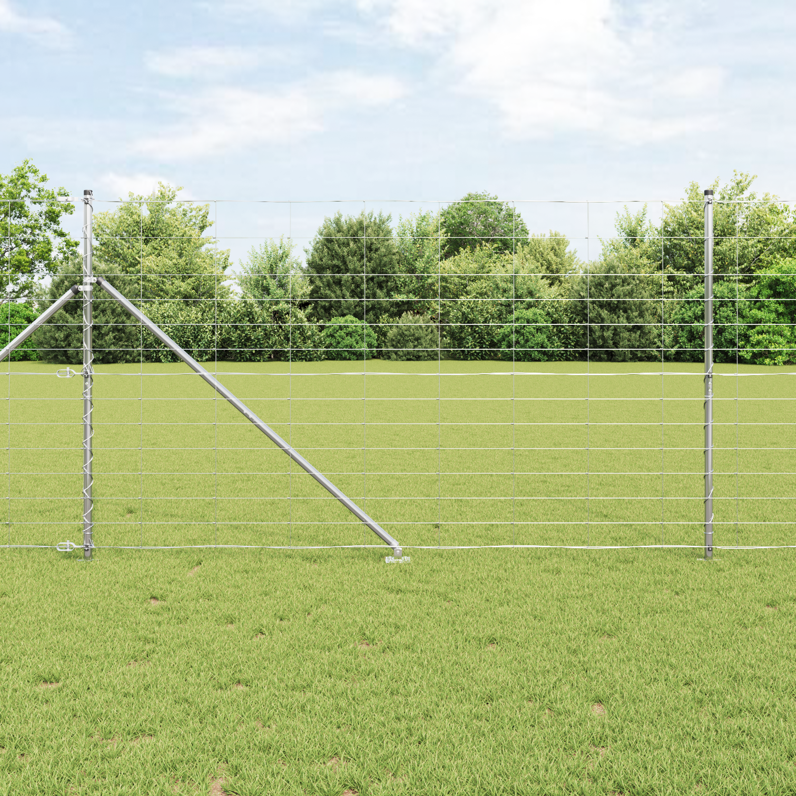 Feldzaun 1.4x50 m Verzinkter Stahl