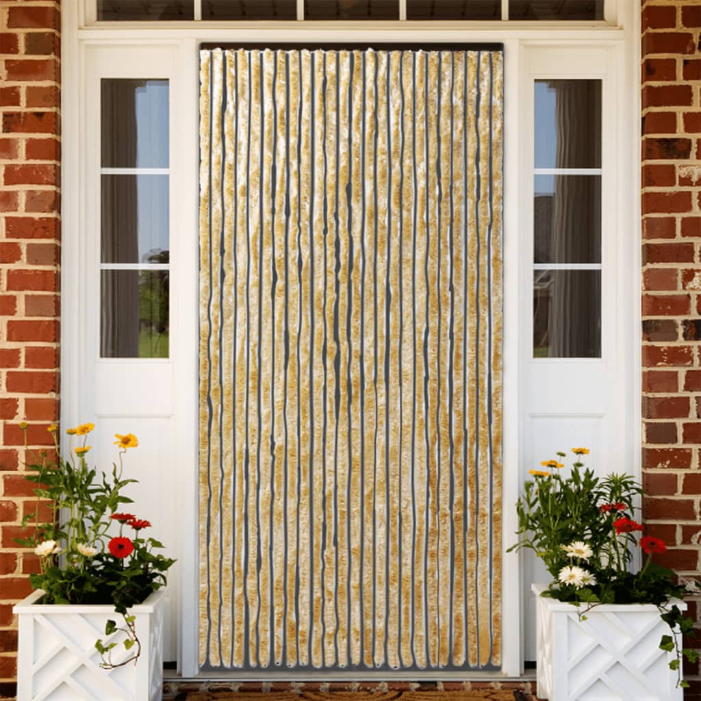 Fliegenvorhang Beige 100x200 cm Chenille