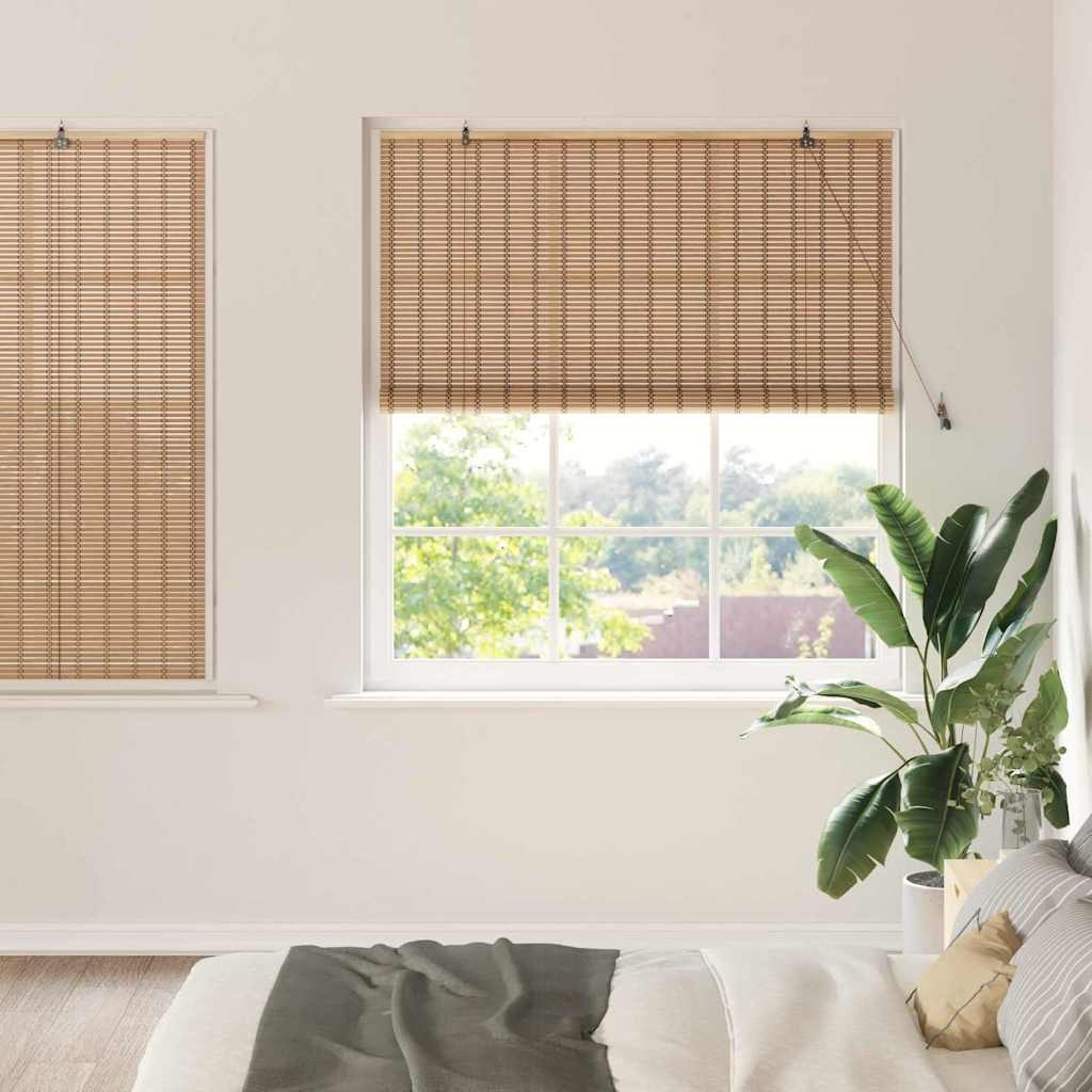 Fensterjalousien & -schatten Hellbraun 150 x 160 cm Bambus
