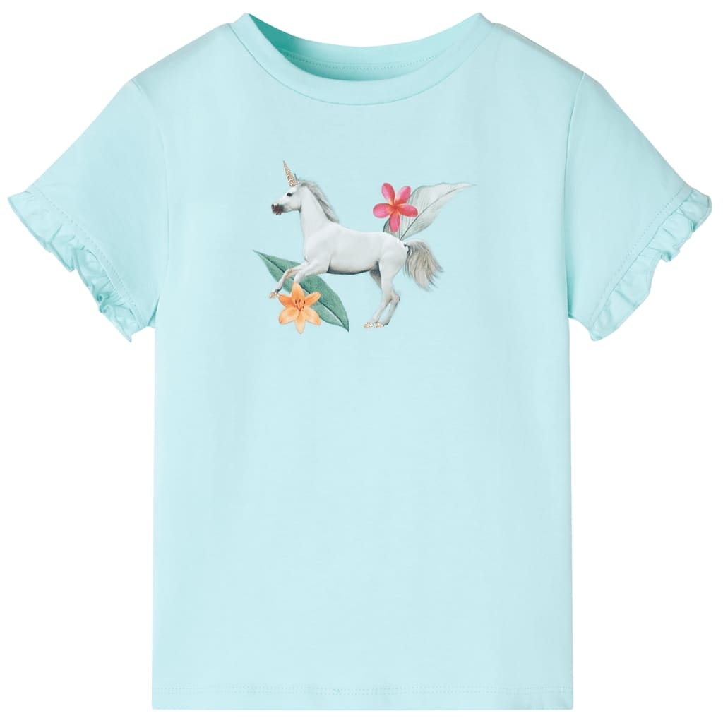 Kinder-Kurzarmshirt Hellblau 92 Kinder-Kurzarmshirt Hellblau 92