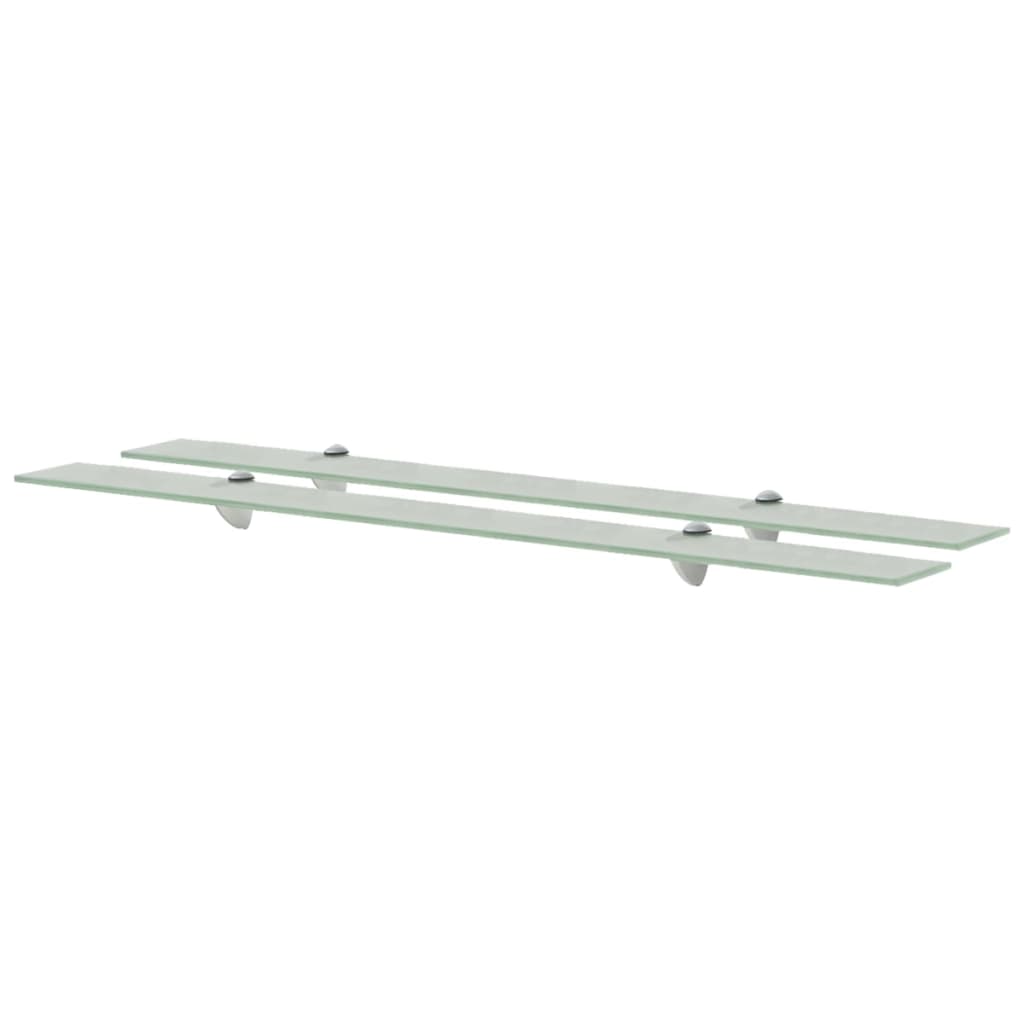 Schwebende Regale 2 Stk. Glas 100x10 cm 8 mm