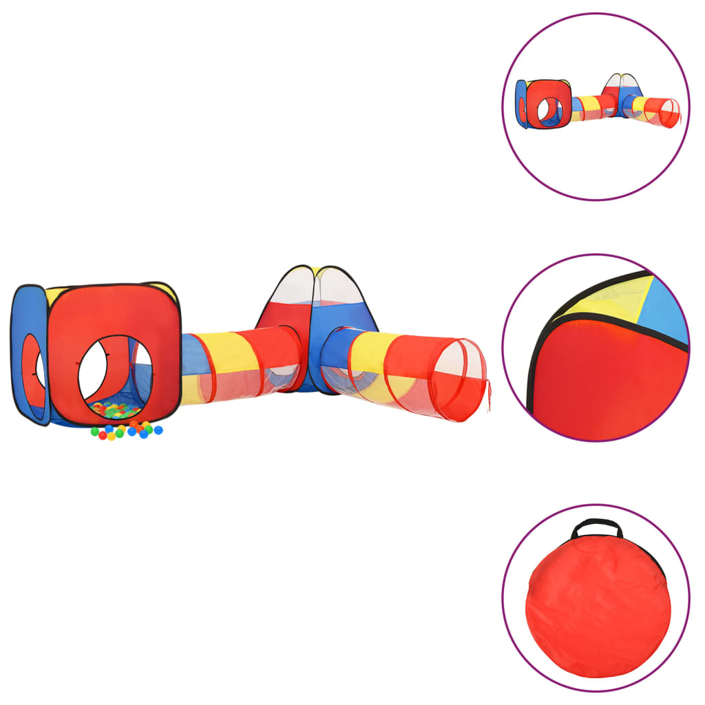 Spielzelt mit 250 Bällen Mehrfarbig 190x264x90 cm Spielzelt mit 250 Bällen Mehrfarbig 190x264x90 cm