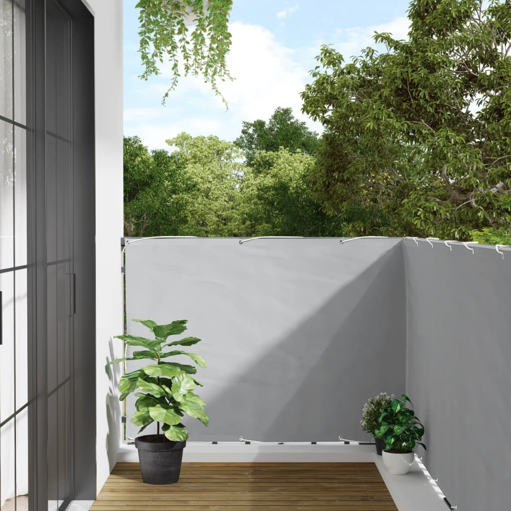 Garten-Sichtschutz Grau 500x120 cm PVC