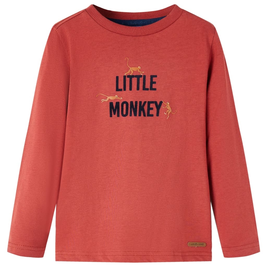 Kinder-Langarmshirt Dunkelrot 116 Kinder-Langarmshirt Dunkelrot 116