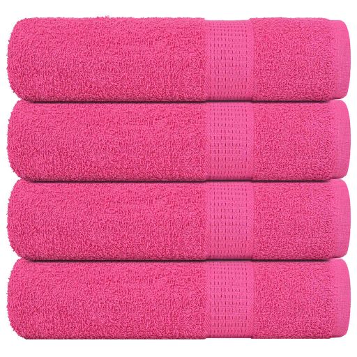 Handtücher 4 Stk. Rosa 50x100 cm 360 g/m² 100% Baumwolle