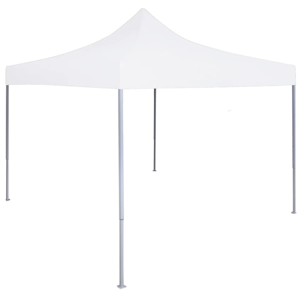 Profi-Partyzelt Faltbar 2×2 m Stahl Weiß