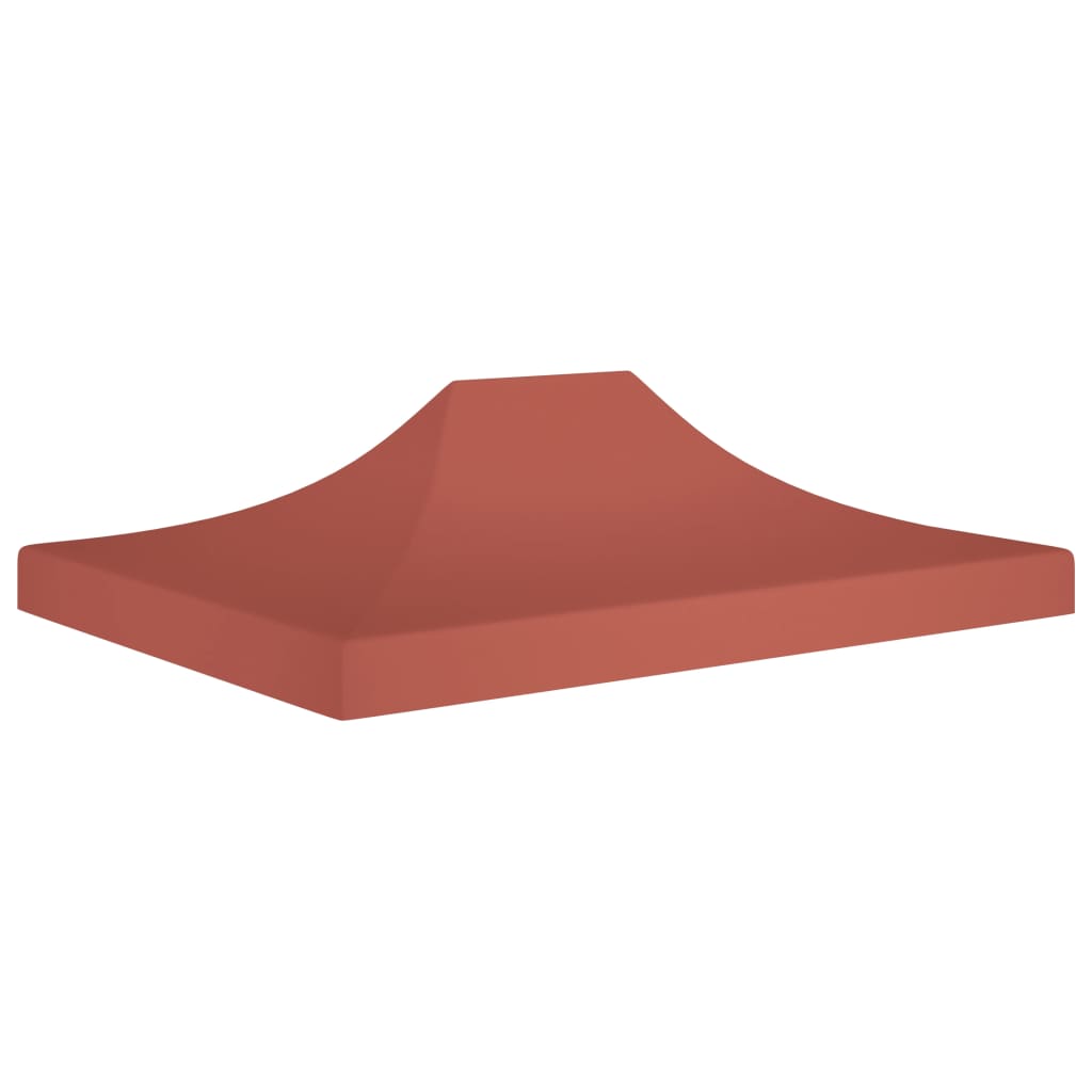 Partyzelt-Dach 4x3 m Terrakotta-Rot 270 g/m²