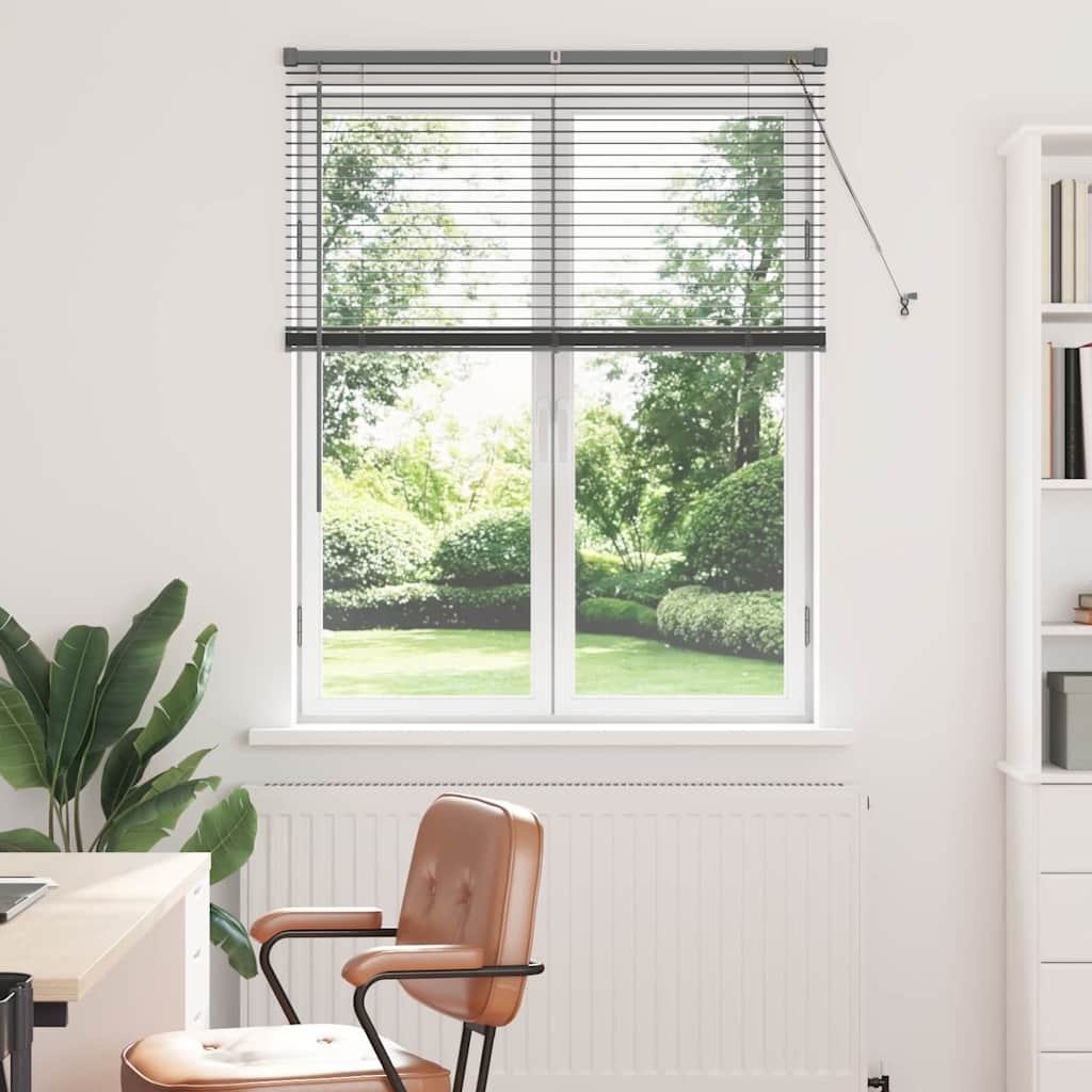 Fenster Jalousie Dunkelgrau 100 x 130 cm Aluminium