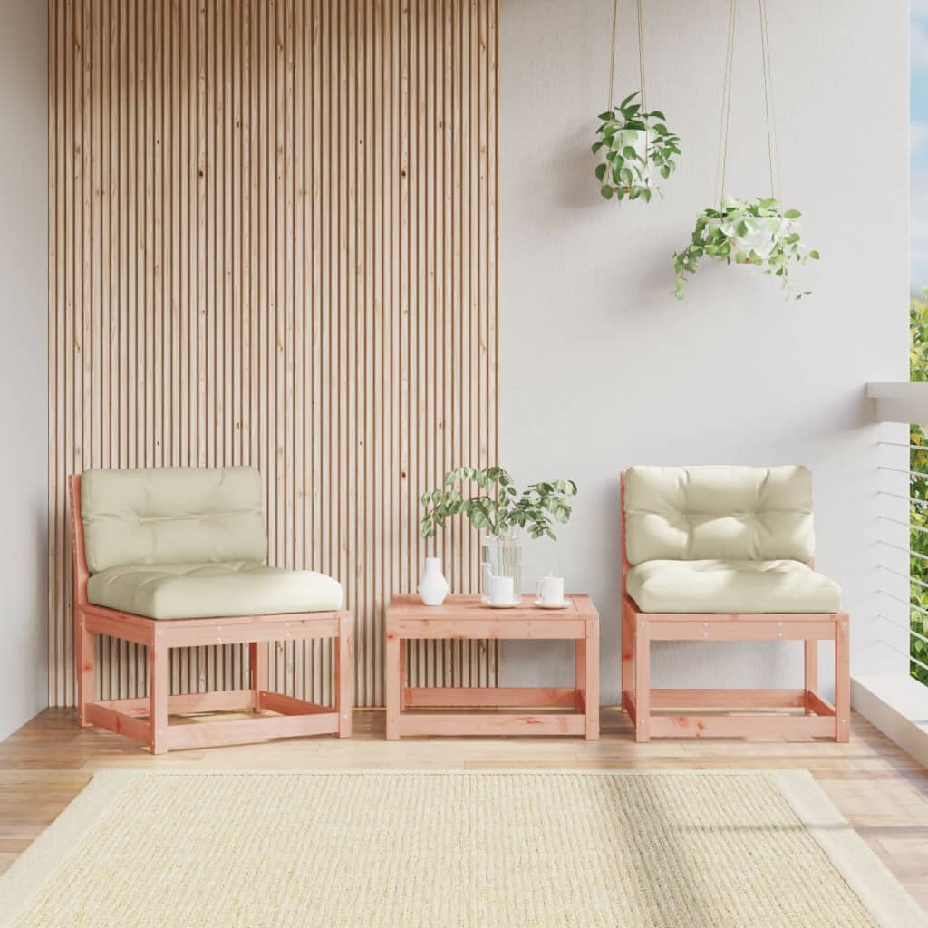 Gartensofas mit Kissen 2 Stk. Massivholz Douglasie Gartensofas mit Kissen 2 Stk. Massivholz Douglasie