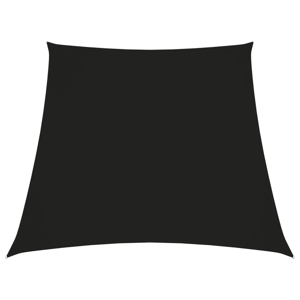 Sonnensegel Oxford-Gewebe Trapezförmig 2/4x3 m Schwarz