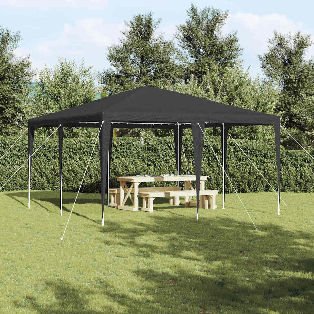 Partyzelt Anthrazit 4x4 m PE