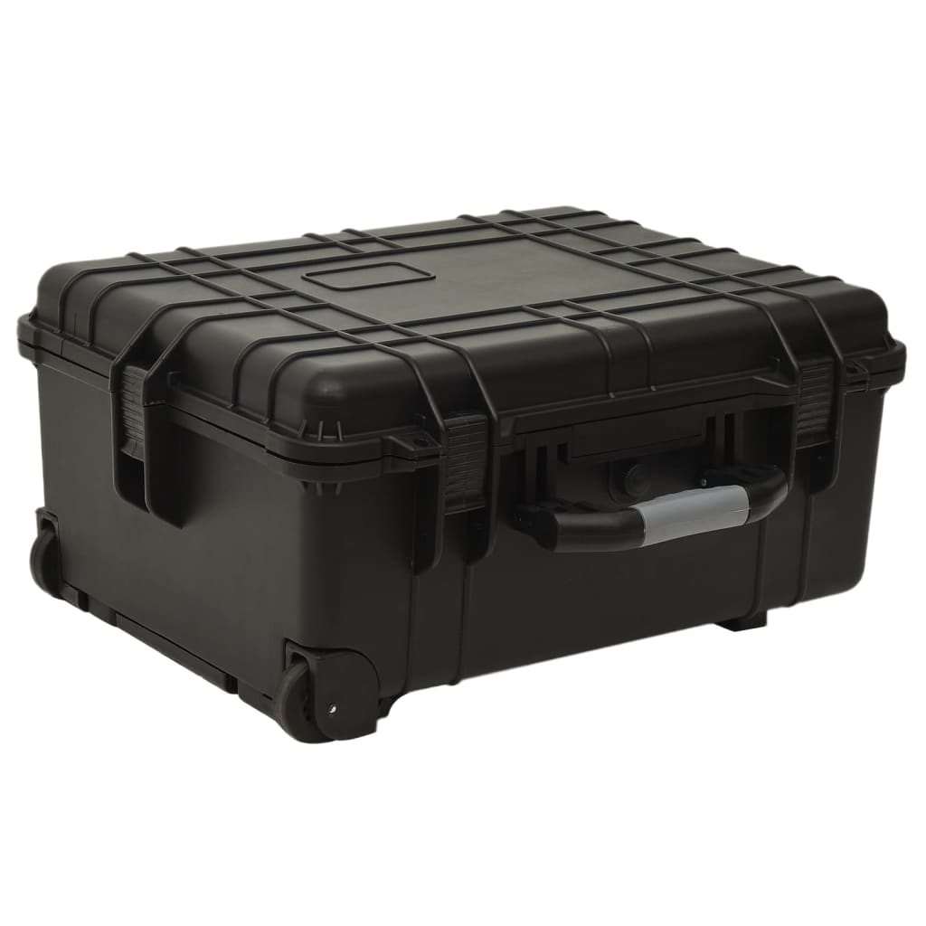 Flugkoffer mit Rollen Schwarz 58x45x27 cm PP Flugkoffer mit Rollen Schwarz 58x45x27 cm PP