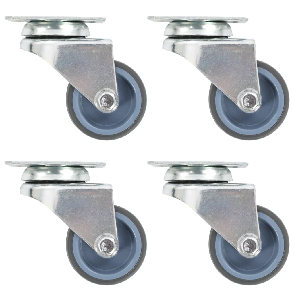 Lenkrollen mit Zwillingsrad 4 Stk. 50 mm Lenkrollen mit Zwillingsrad 4 Stk. 50 mm