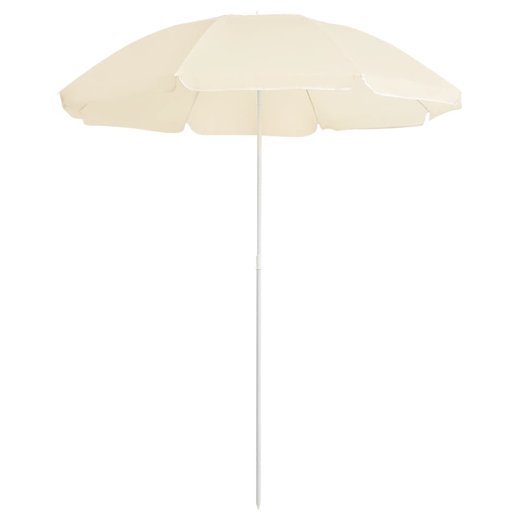 Sonnenschirm mit Stahlmast Sandfarben 180 cm