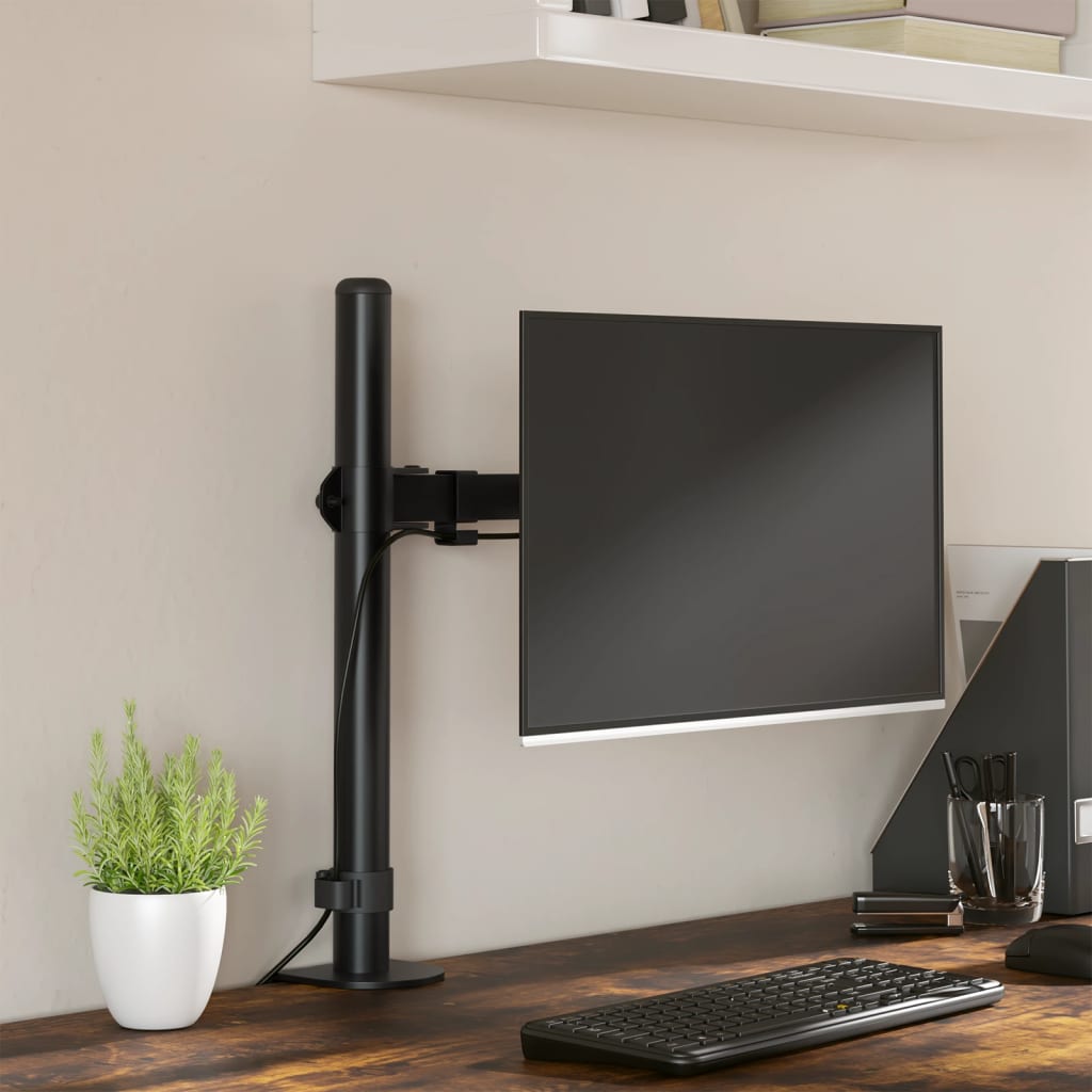 Monitorhalterung Schwarz Stahl VESA 75/100 mm Monitorhalterung Schwarz Stahl VESA 75/100 mm