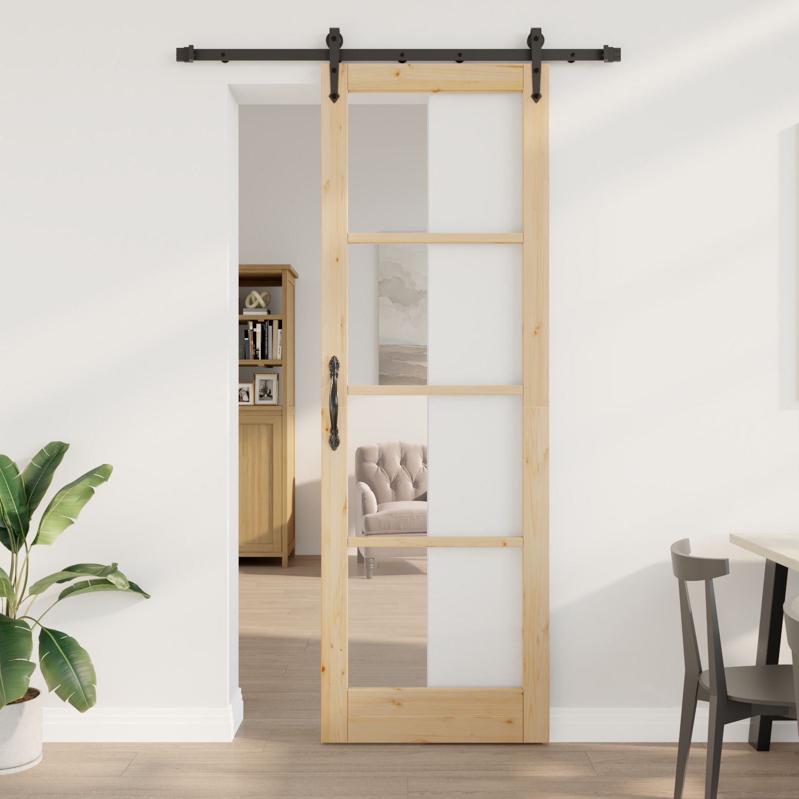 Schiebetür mit Hardware-Set 'ORKDAL'78x232 cm