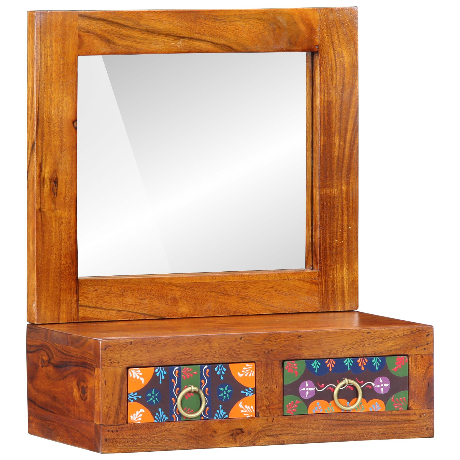 vidaXL Wandschrank 40x20x50 cm Massivholz Akazie