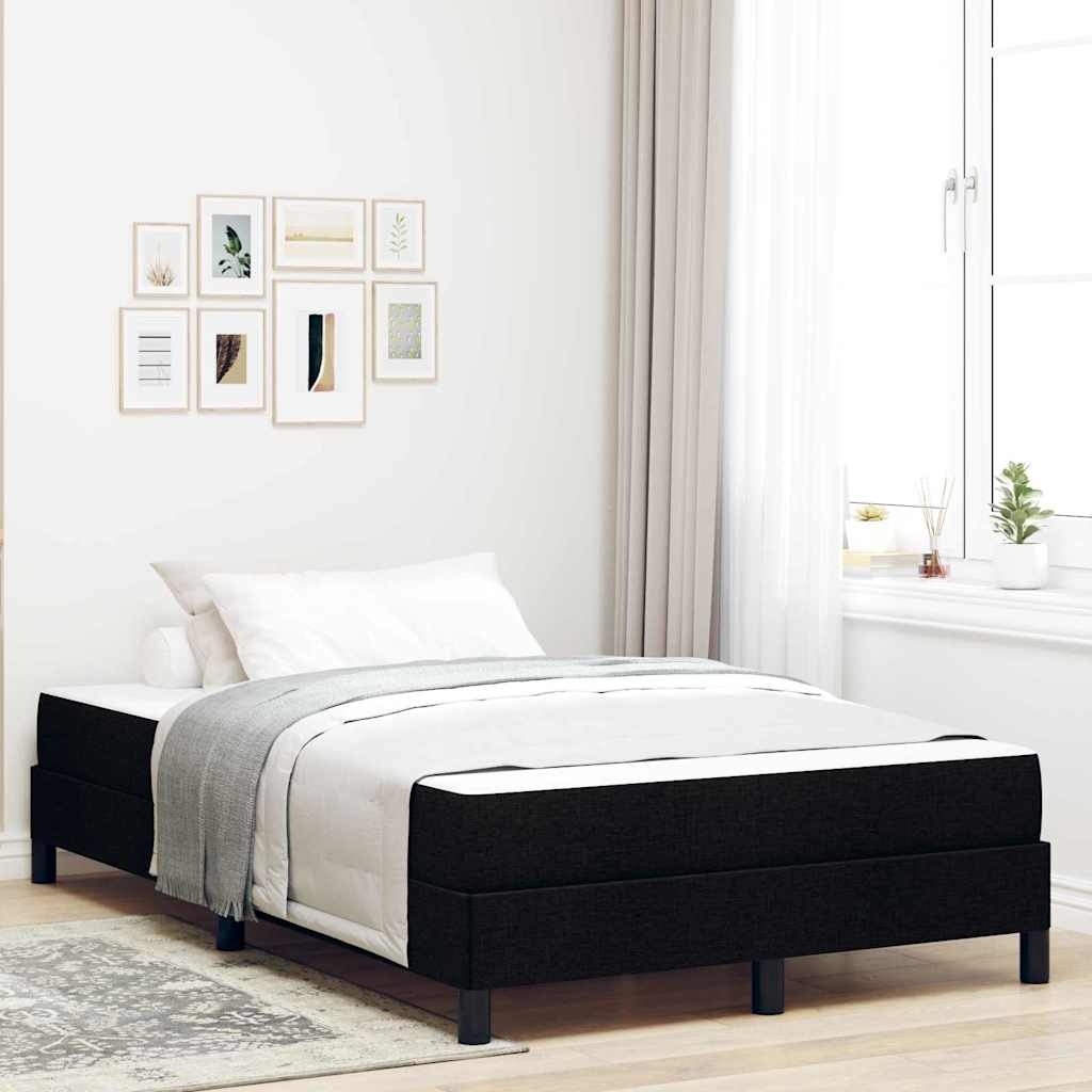 Boxspringbett Sonstiges Schwarz 120 x 200 cm Stoff