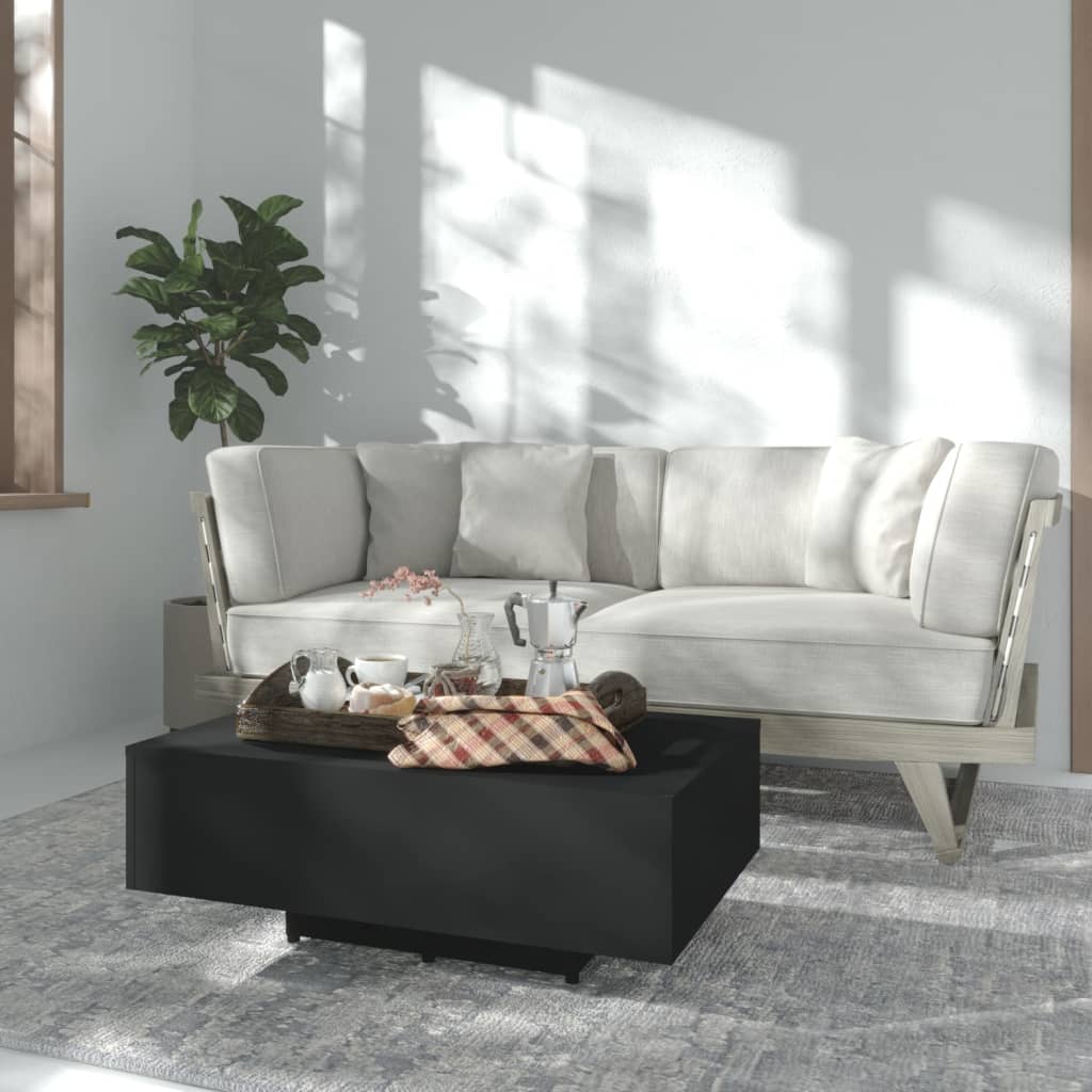 Couchtisch Schwarz 85x55x31 cm Holzwerkstoff