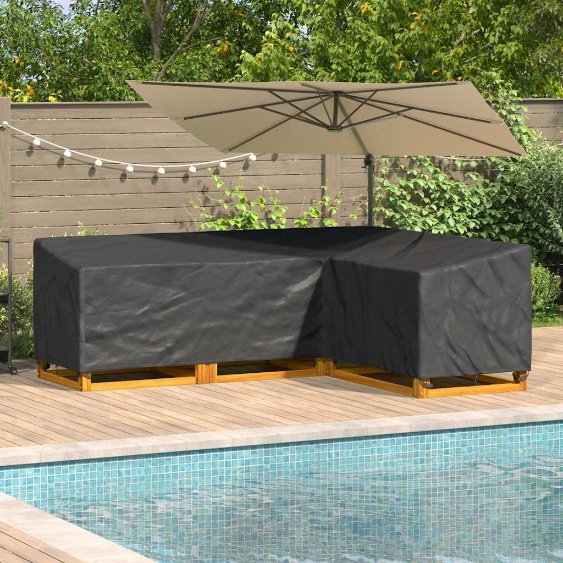 Gartenmöbelabdeckung 250 x 180 x 80 cm 600D Oxford Stoff