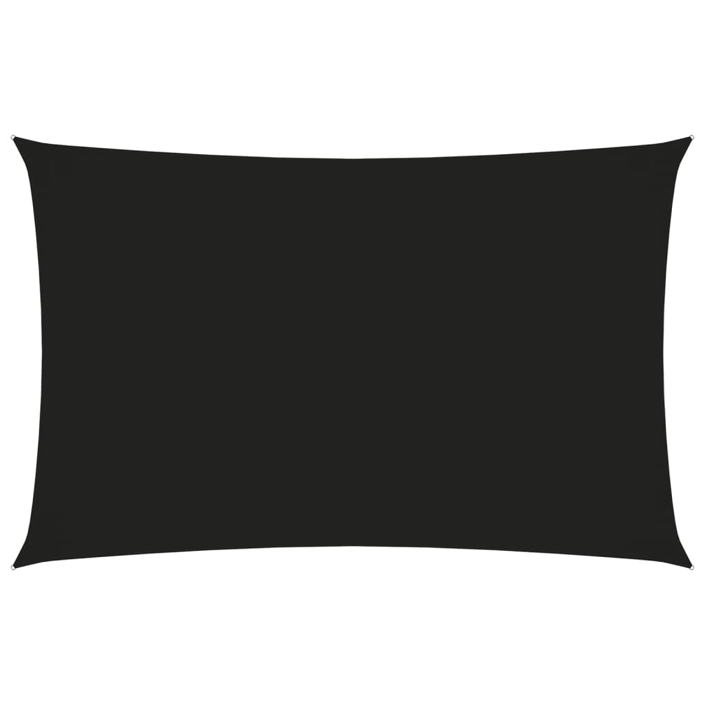 Sonnensegel Oxford-Gewebe Rechteckig 4x7 m Schwarz