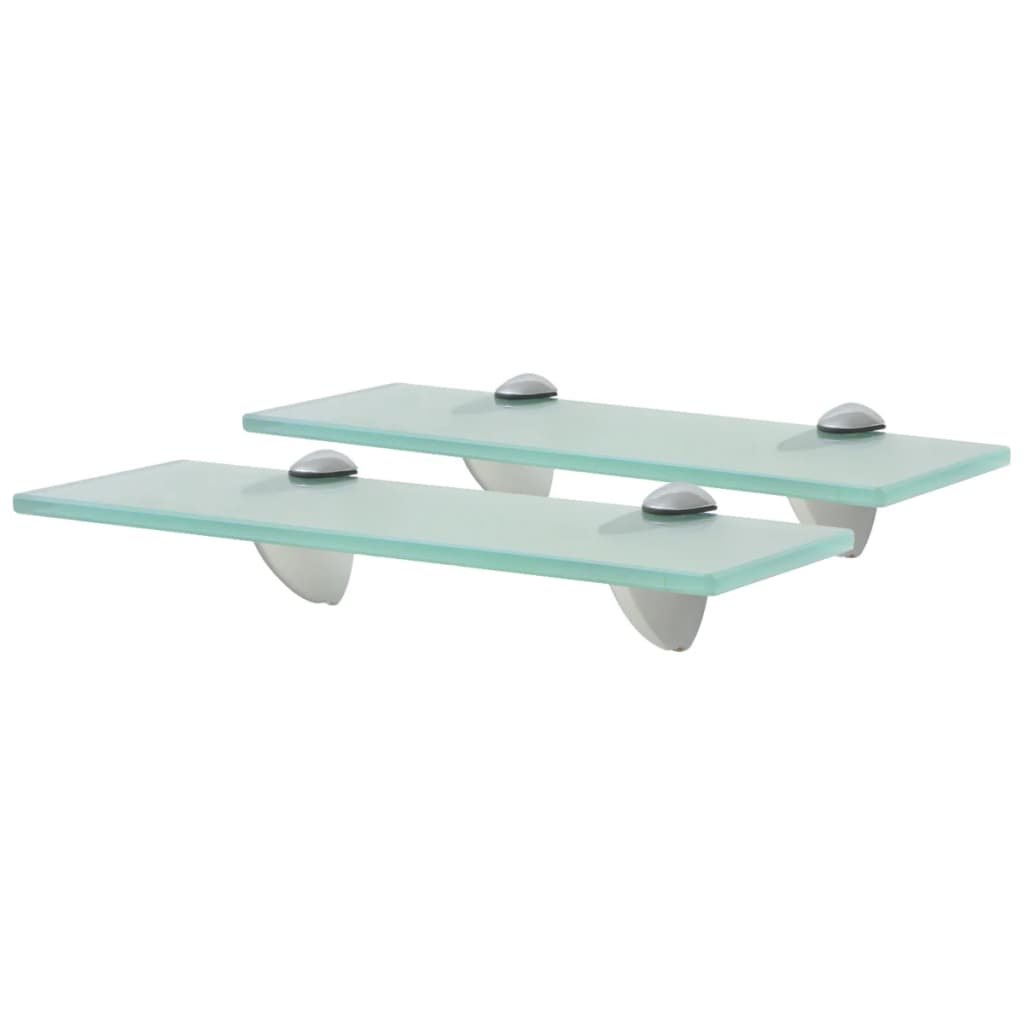 Schwebende Regale 2 Stk. Glas 30x20 cm 8 mm