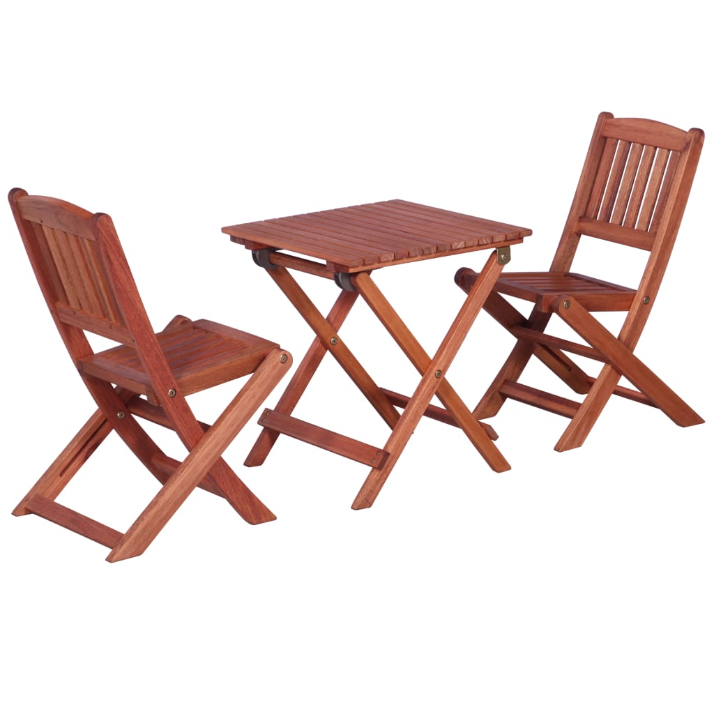 3-tlg. Bistro-Set für Kinder Massivholz Eukalyptus 3-tlg. Bistro-Set für Kinder Massivholz Eukalyptus