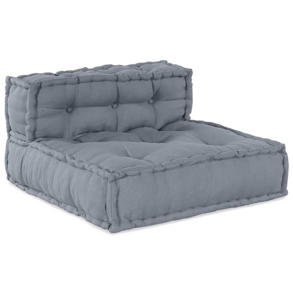 Sitzpuff Modular Grau 70x70x54 Stoff