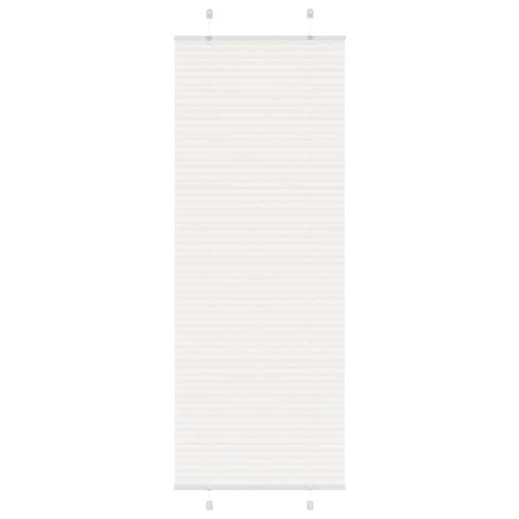 Plissee Weiß 70x200 cm Stoffbreite 69,4 cm Polyester