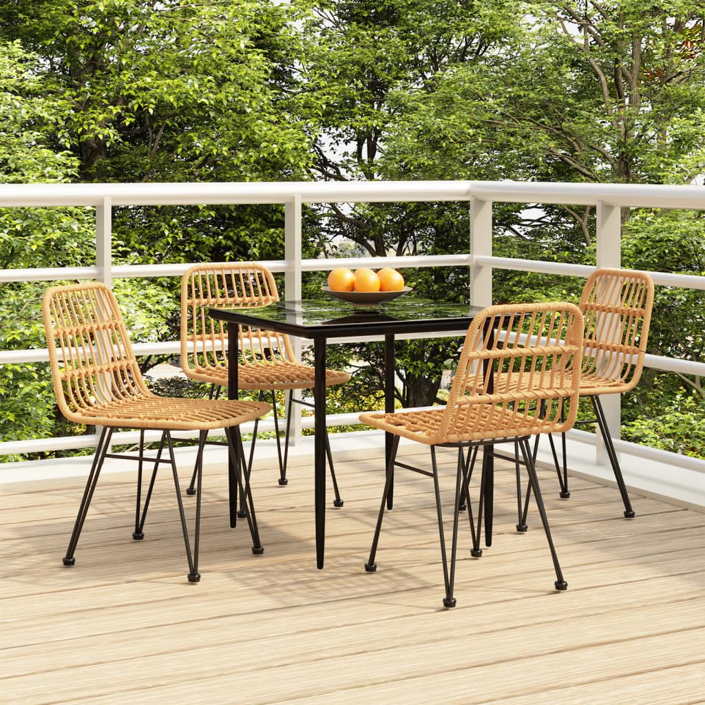 5-tlg. Garten-Essgruppe Poly Rattan 5-tlg. Garten-Essgruppe Poly Rattan