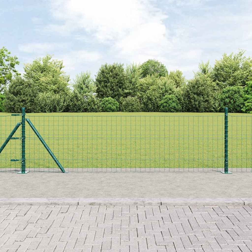 Eurozaun mit 13 Flanschen 0.6x25 m Galvanisierter Stahl