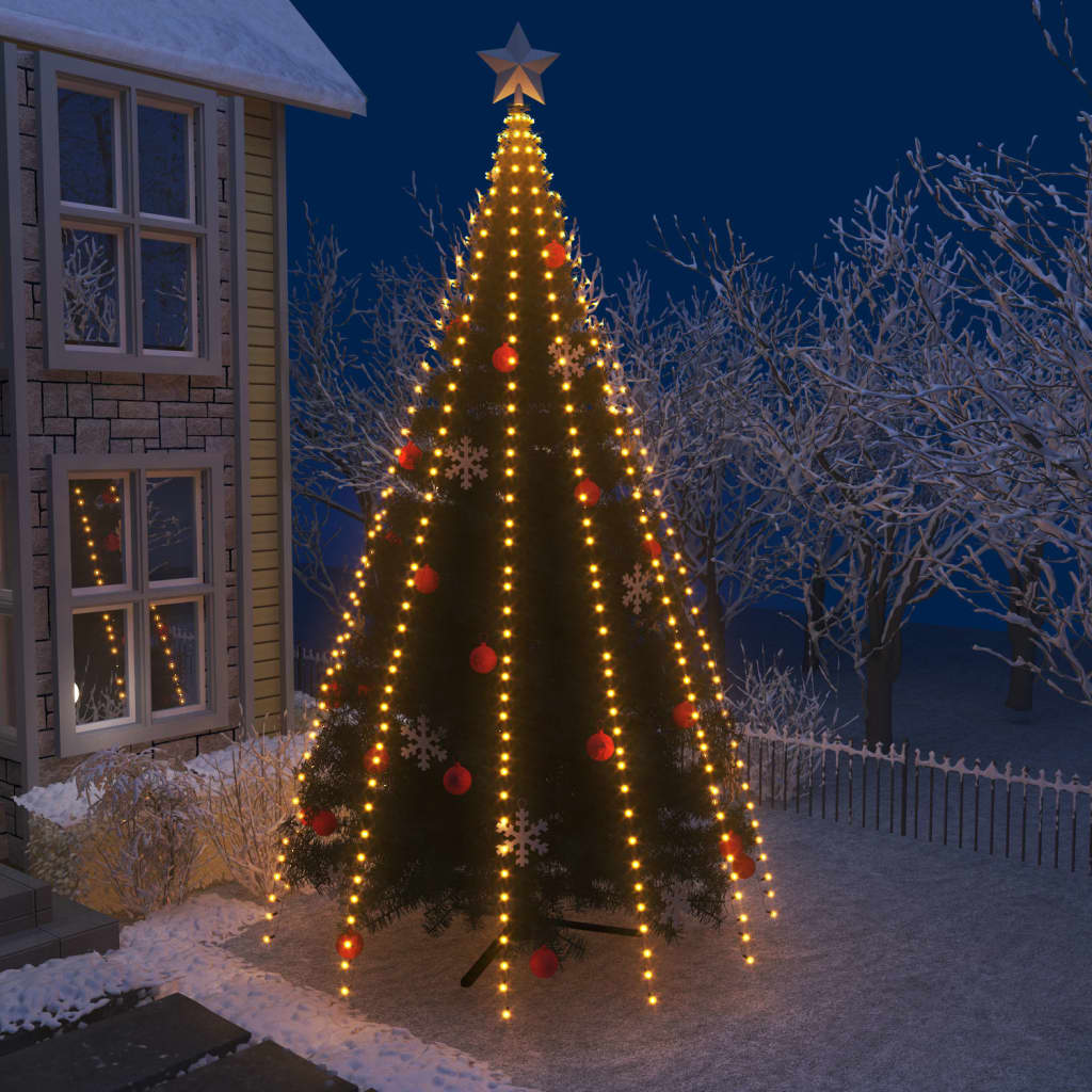 Weihnachtsbaum-Lichternetz mit 500 LEDs 500 cm Weihnachtsbaum-Lichternetz mit 500 LEDs 500 cm