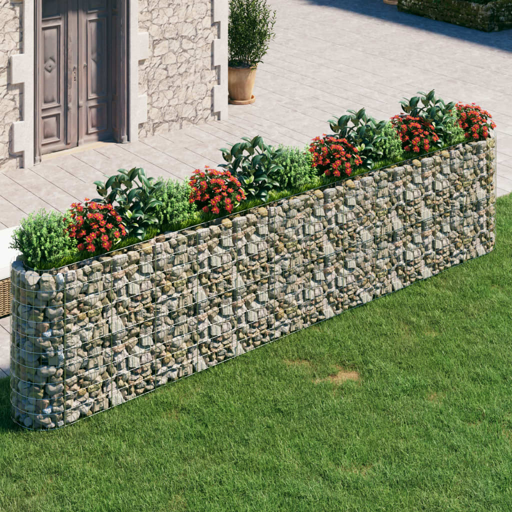 Gabionen-Hochbeet Verzinktes Eisen 470x50x100 cm Gabionen-Hochbeet Verzinktes Eisen 470x50x100 cm