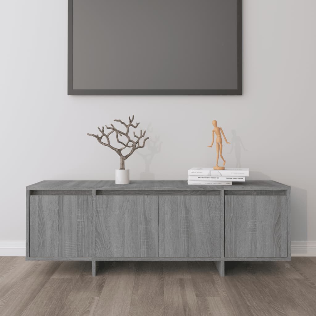 TV-Schrank Sonoma-Eiche Grau 120x30x40,5 cm Holzwerkstoff