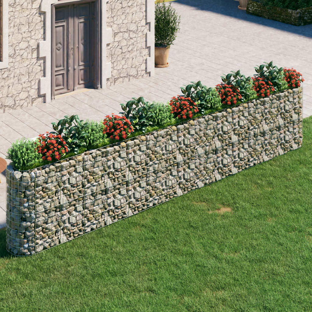 Gabionen-Hochbeet Verzinktes Eisen 540x50x100 cm Gabionen-Hochbeet Verzinktes Eisen 540x50x100 cm