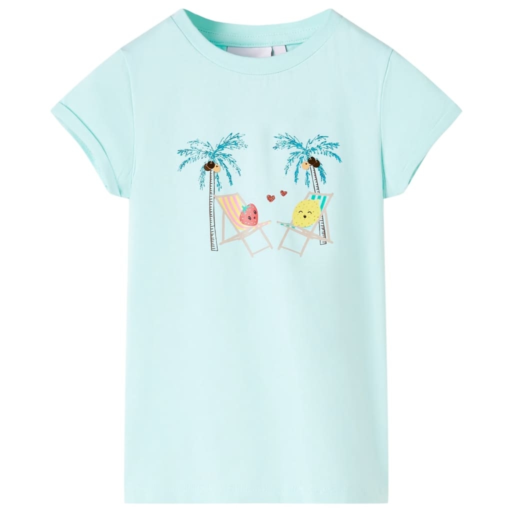 Kinder-T-Shirt Hellblau 92