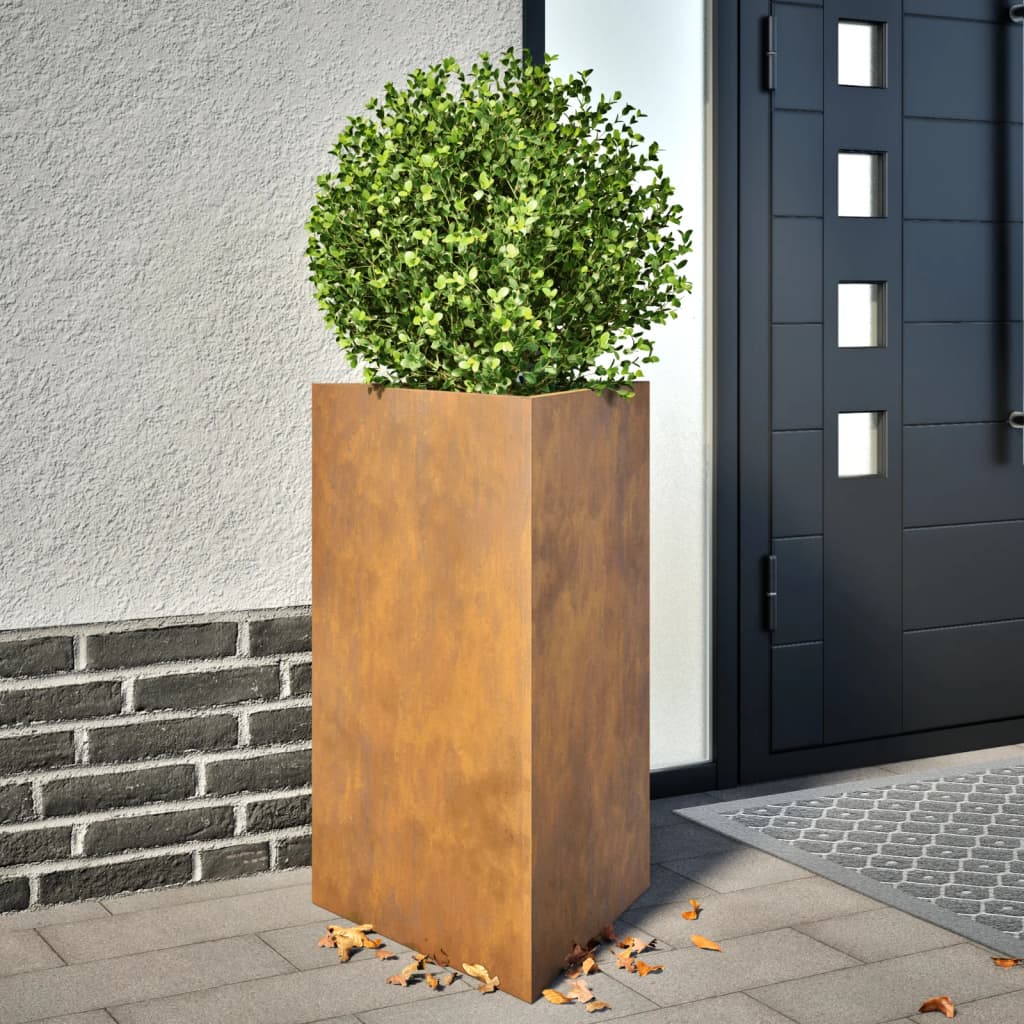Pflanzkübel Dreieckig 50x43x75 cm Cortenstahl Pflanzkübel Dreieckig 50x43x75 cm Cortenstahl
