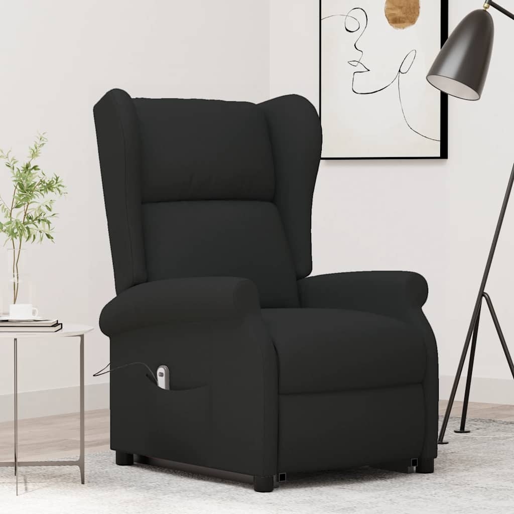 Aufstehsessel Schwarz Stoff